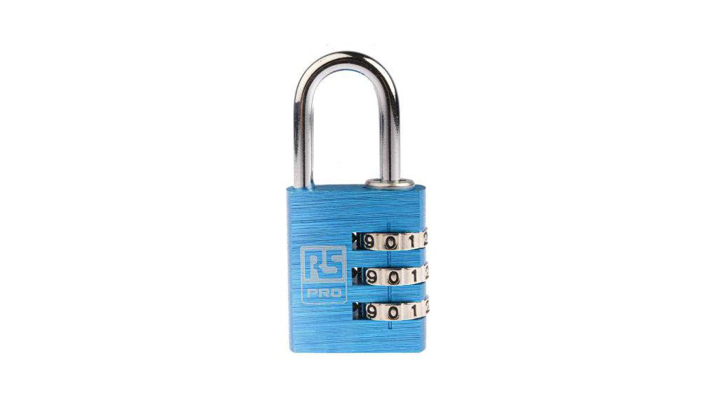 Combination Padlock, Aluminium, 31mm